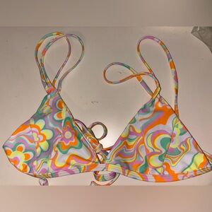 Kulani Kinis Twin Strap Top in Scuba Aruba Size M